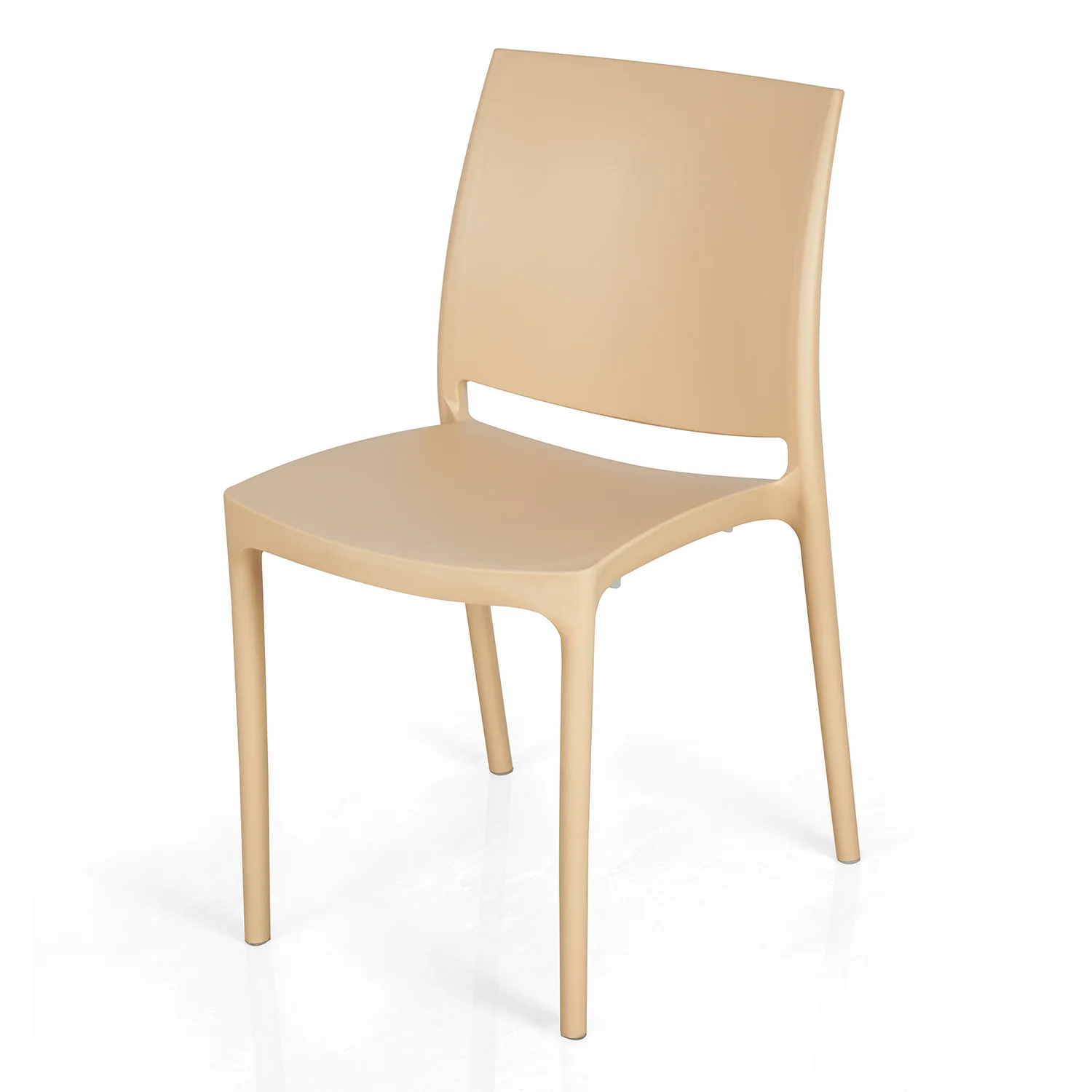 Nilkamal Novella 08 Plastic Armless Chair (Biscuit) - Image 9