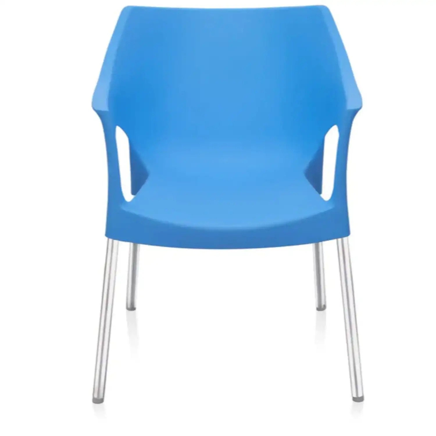 Nilkamal Novella 10 Plastic Arm Chair (Blue) - Image 5
