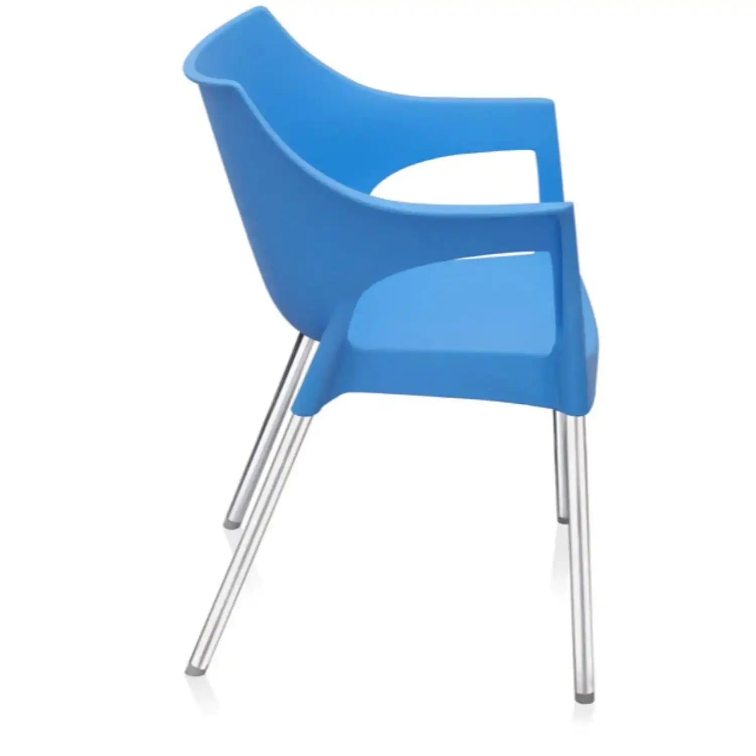 Nilkamal Novella 10 Plastic Arm Chair (Blue) - Image 7