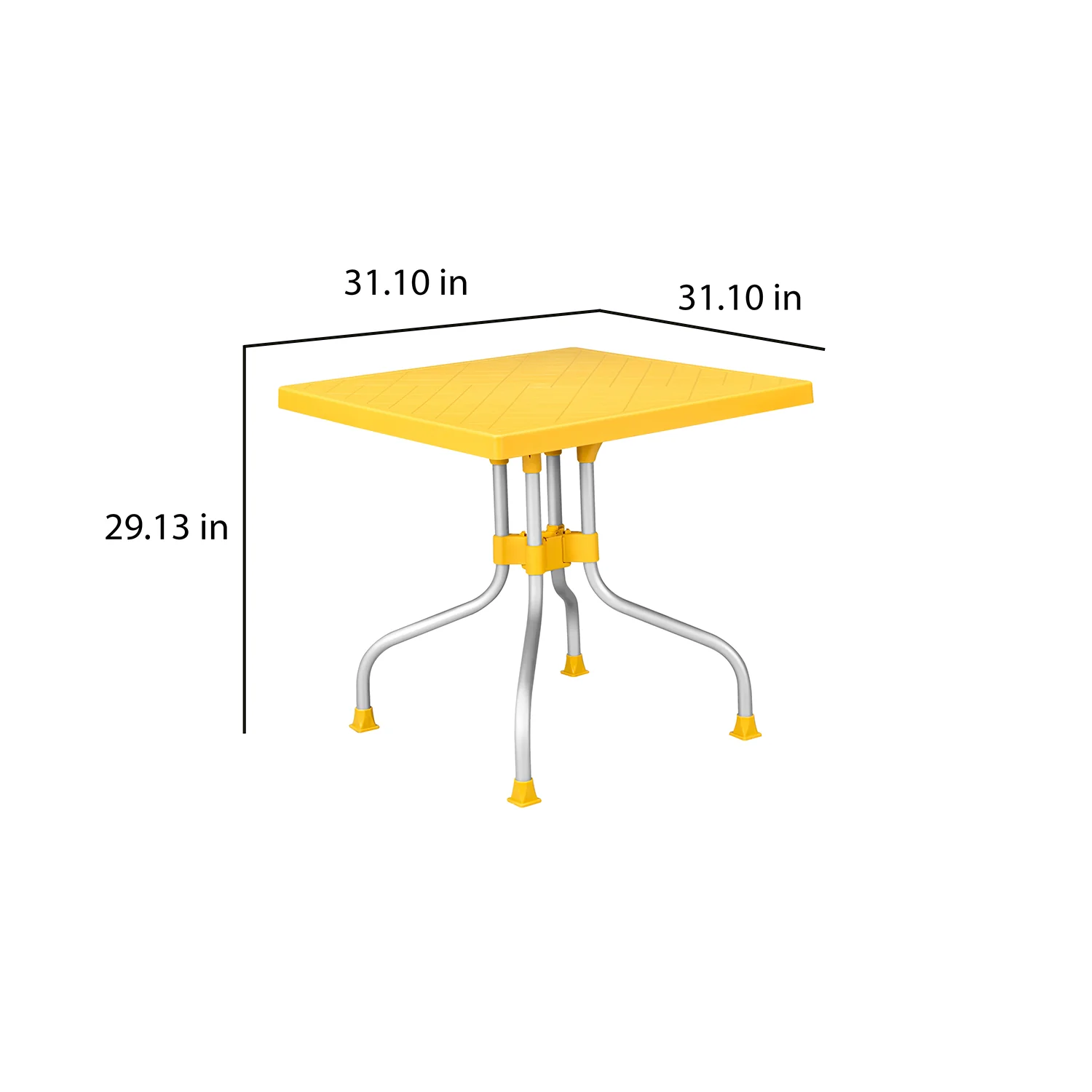 Nilkamal Orchid 1 + 4 Chair Plastic Dining Set - Image 9