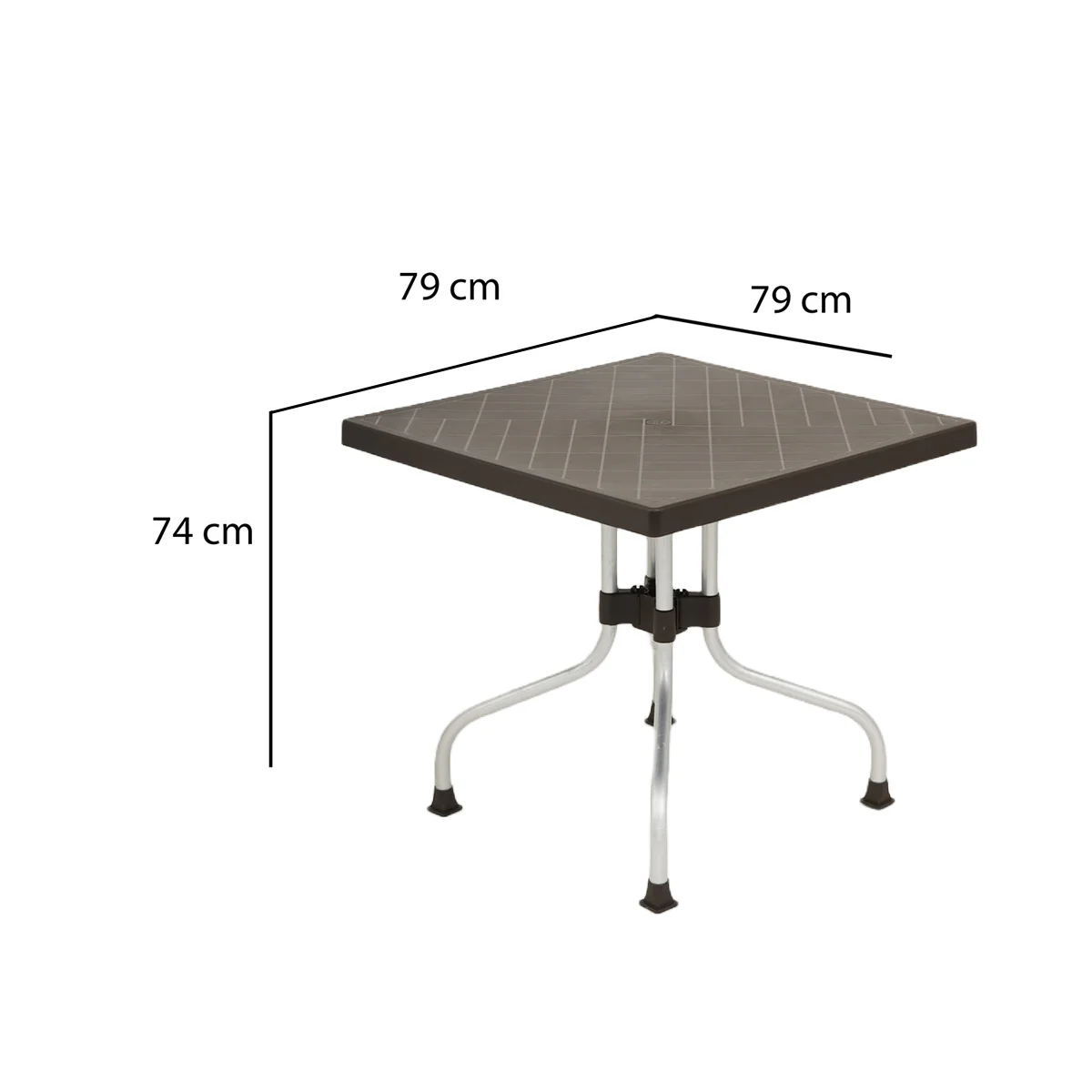 Nilkamal Orchid Captain 1 + 4 Chair Dining Set (Rust Brown) - Image 15