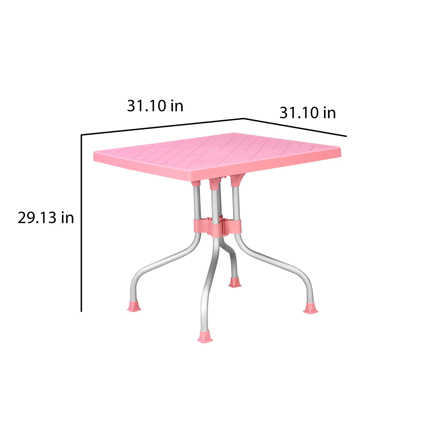 Nilkamal Orchid 4 Seater Plastic Dining Table - Image 19