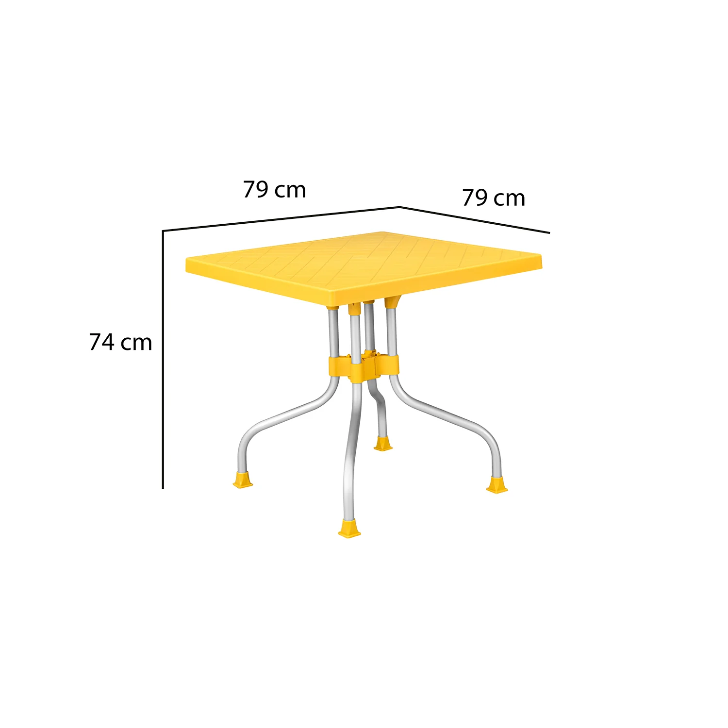 Nilkamal Orchid 4 Seater Plastic Dining Table - Image 24