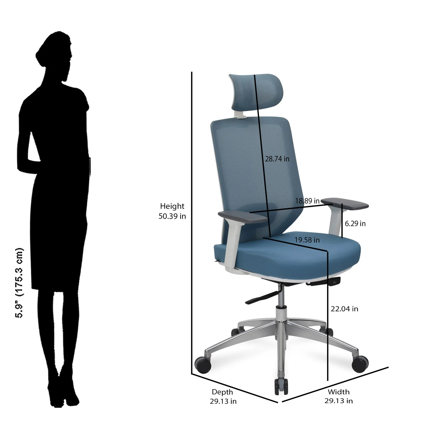 Nilkamal Poise Pro High Back Office Chair - Image 25