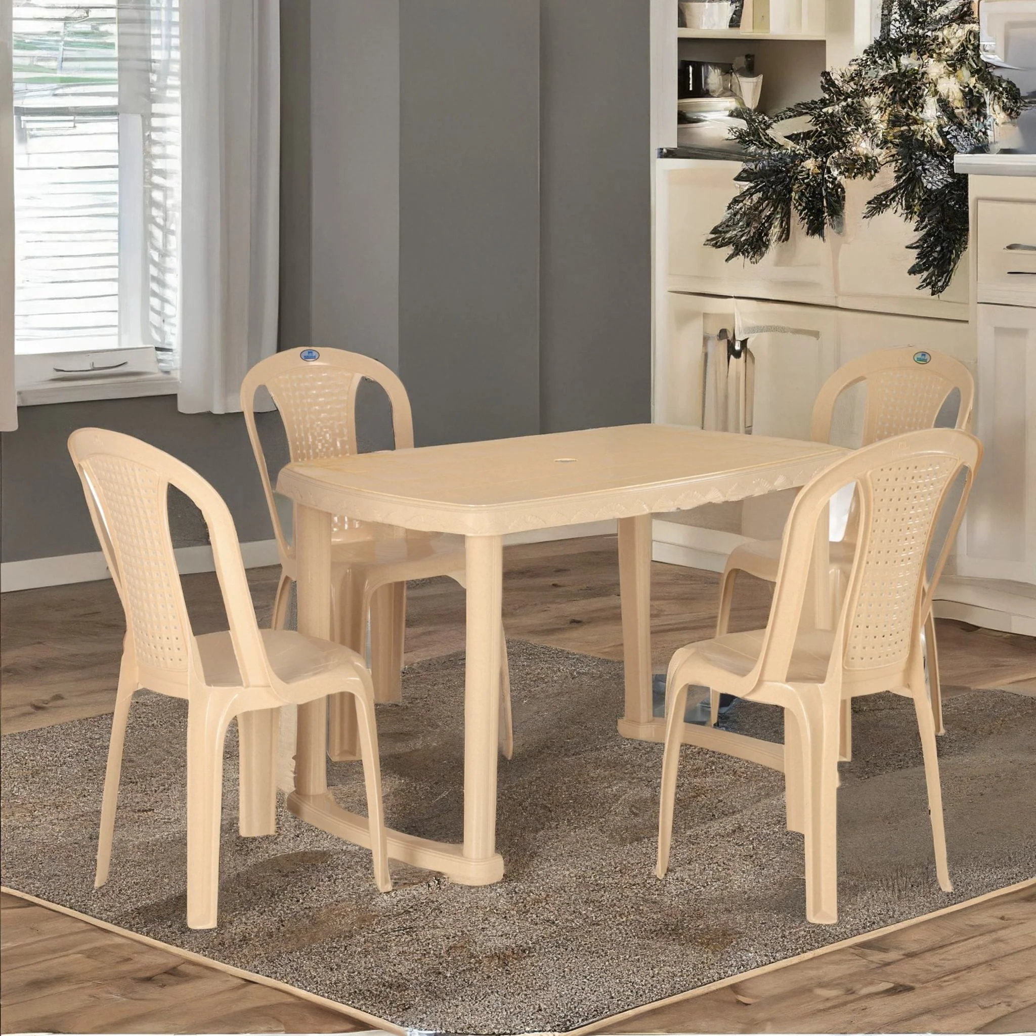 Nilkamal Shahenshah 4 Seater Dining Set - Image 2