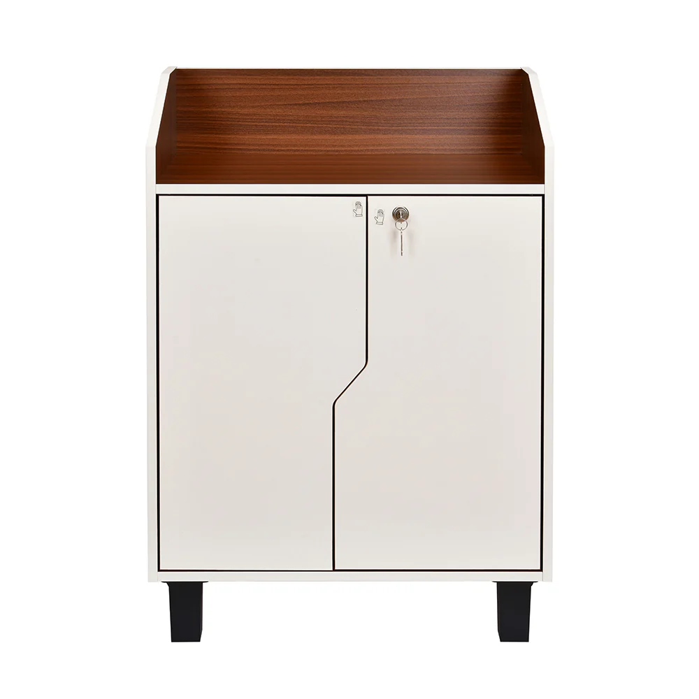 Nilkamal Slide Neo Shoe Cabinet (Walnut & White) - Image 2