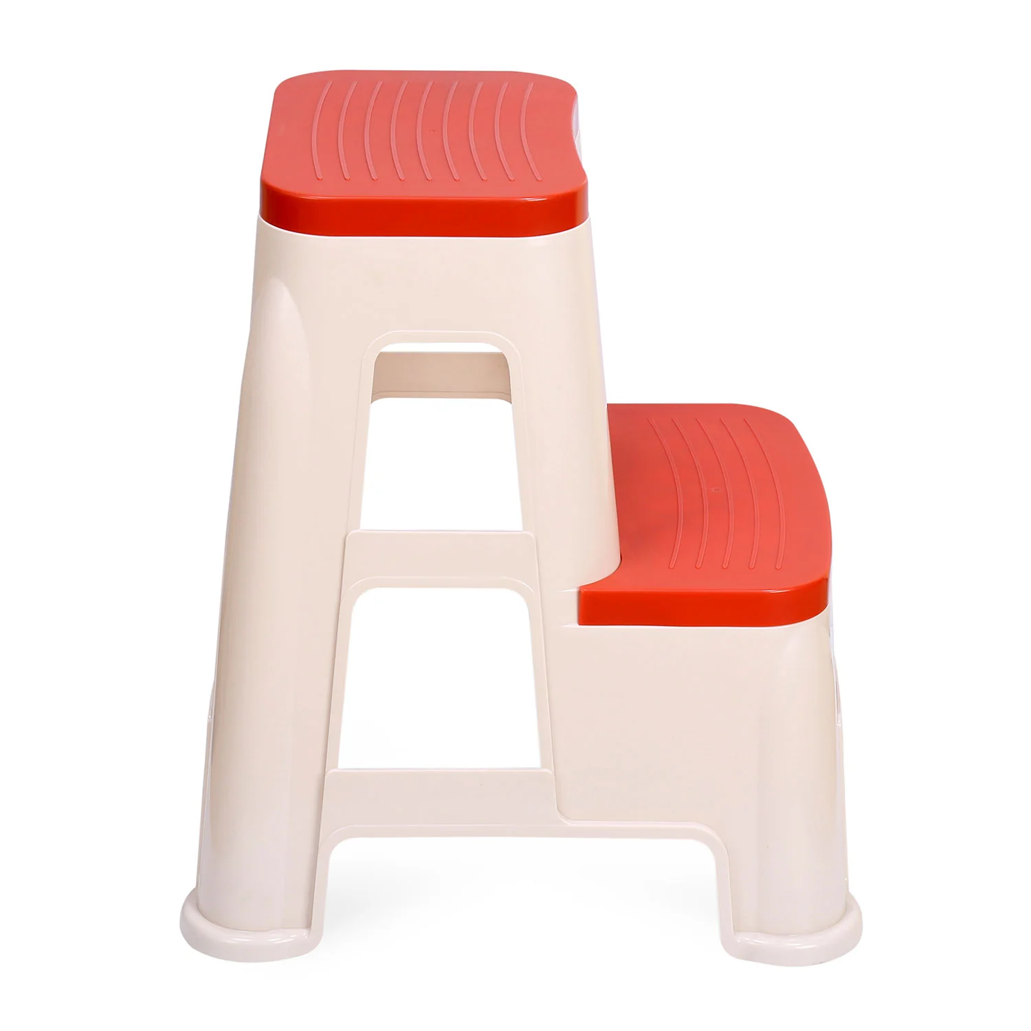 Nilkamal Step Stool 31 (Basket Beach / Coral Red) - Image 5