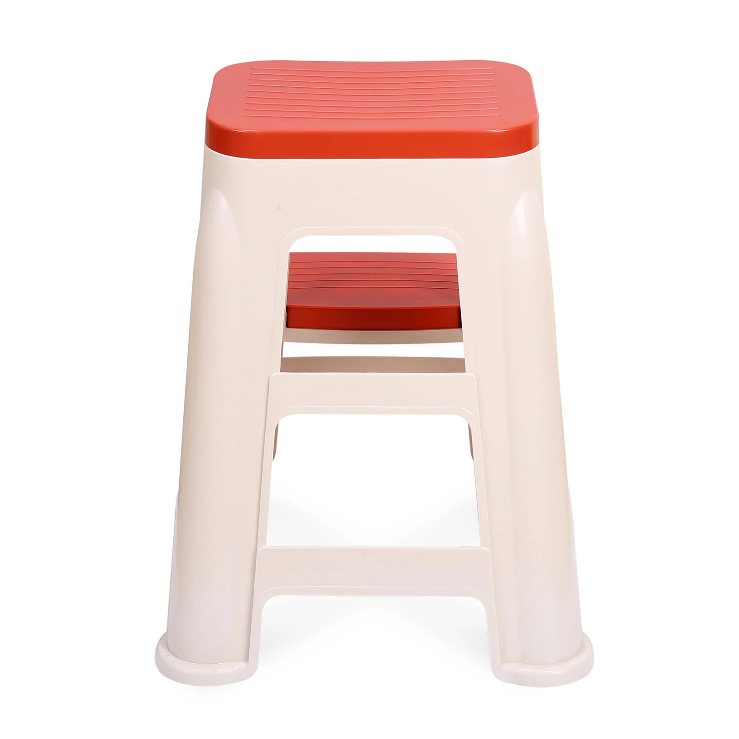Nilkamal Step Stool 31 (Basket Beach / Coral Red) - Image 7