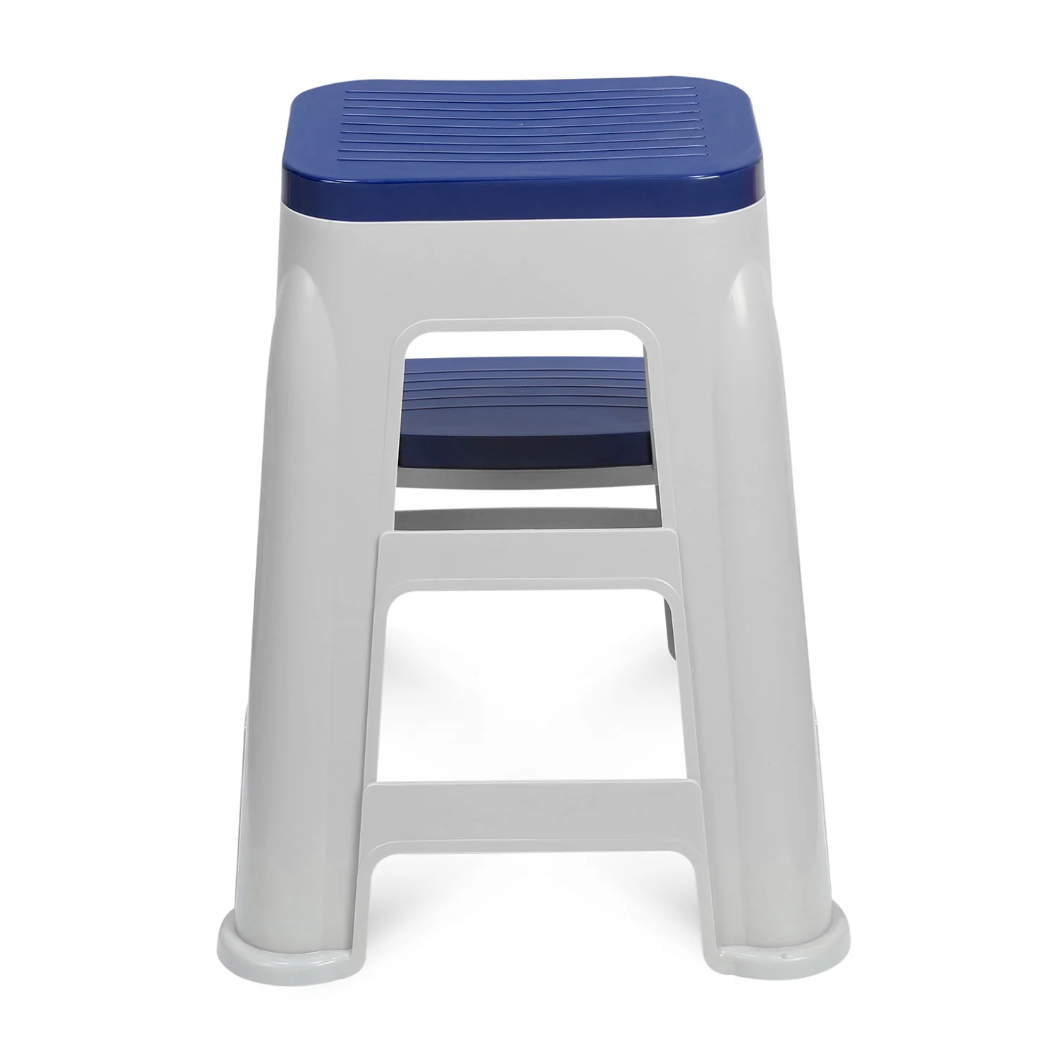 Nilkamal Step Stool 31 (Silk Grey / Cobalt Blue) - Image 7