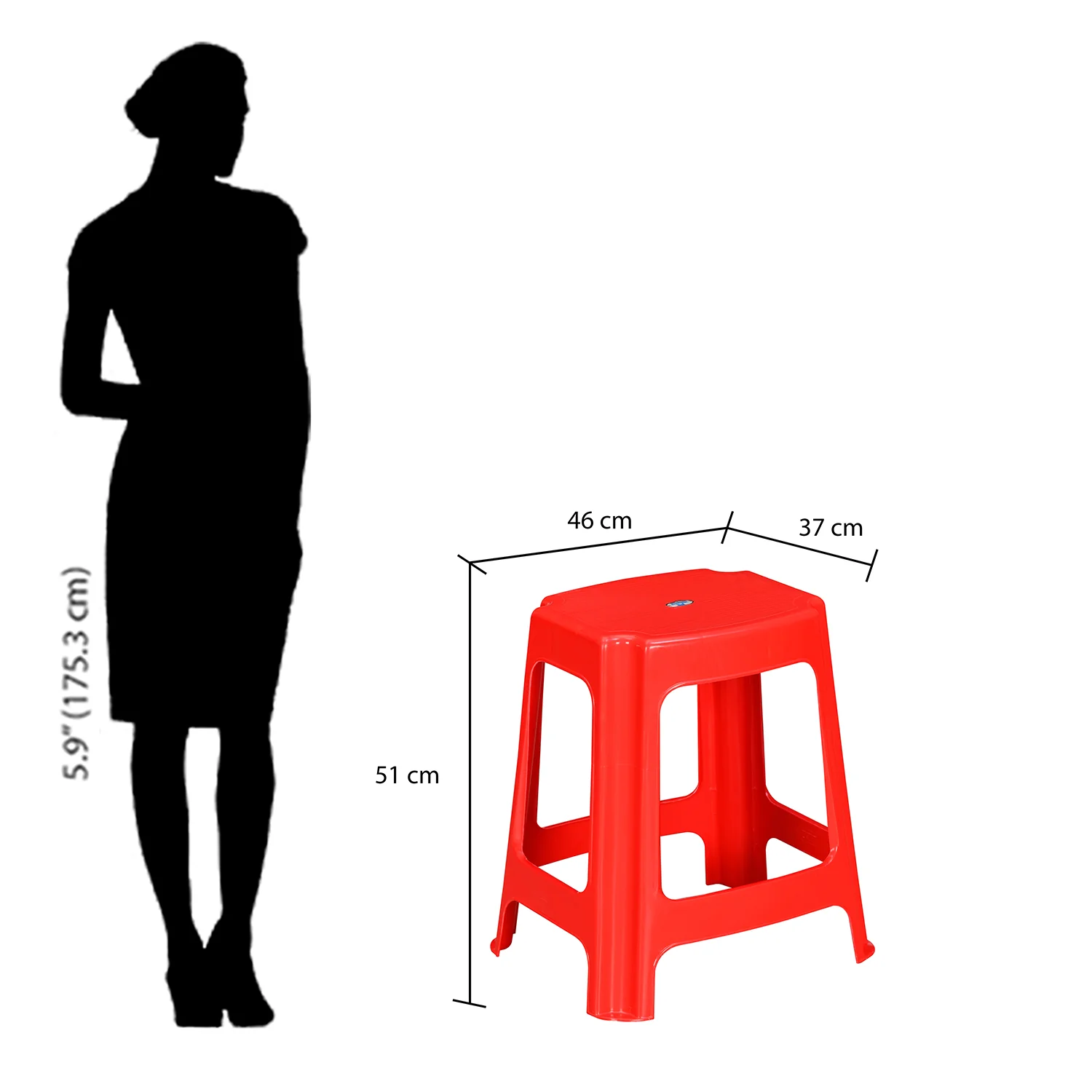 Nilkamal STL06 Plastic Stool - Image 13