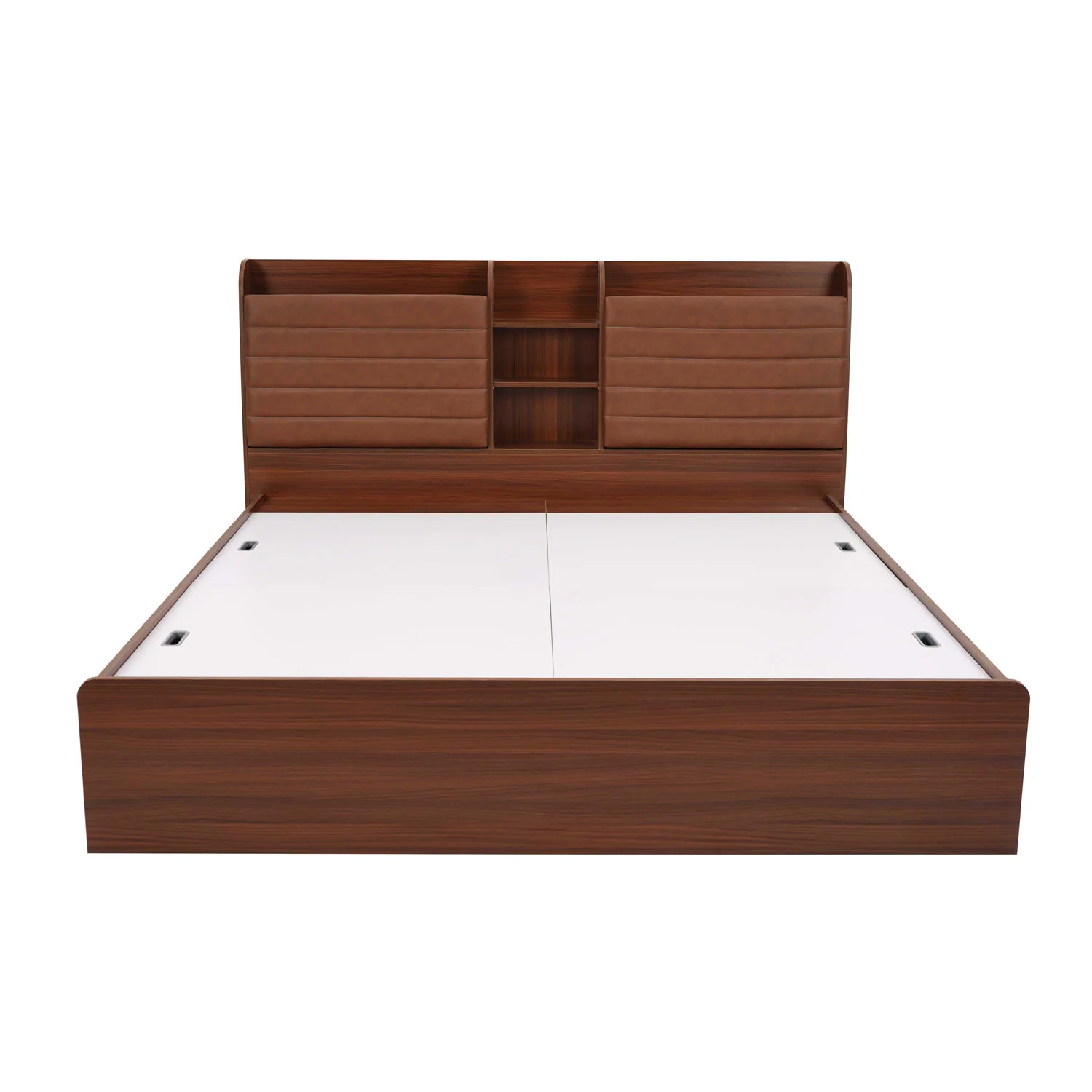 Nilkamal Tokyo Calipso King Bed With Storage (Classic Plank Walnut) - Image 2