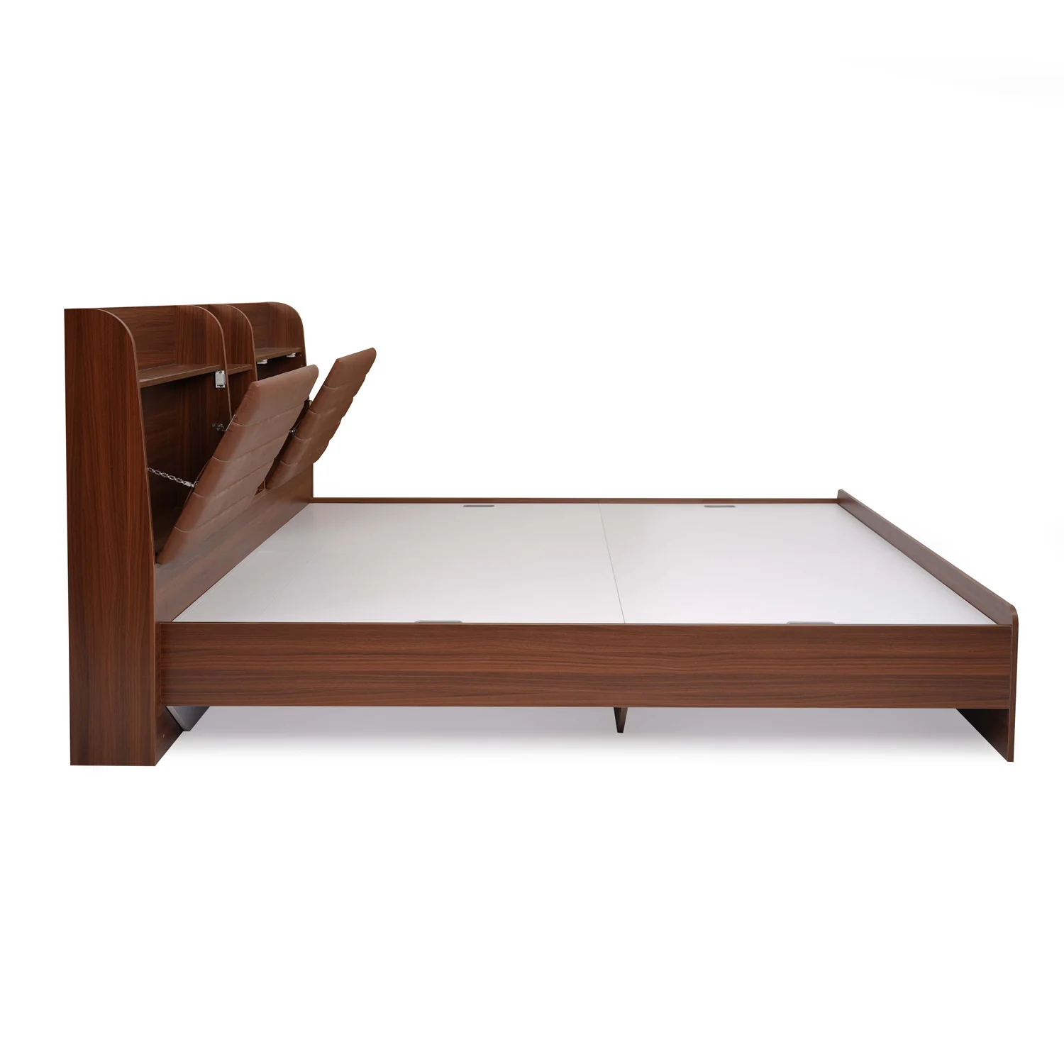 Nilkamal Tokyo Calipso King Bed Without Storage (Classic Plank Walnut) - Image 4
