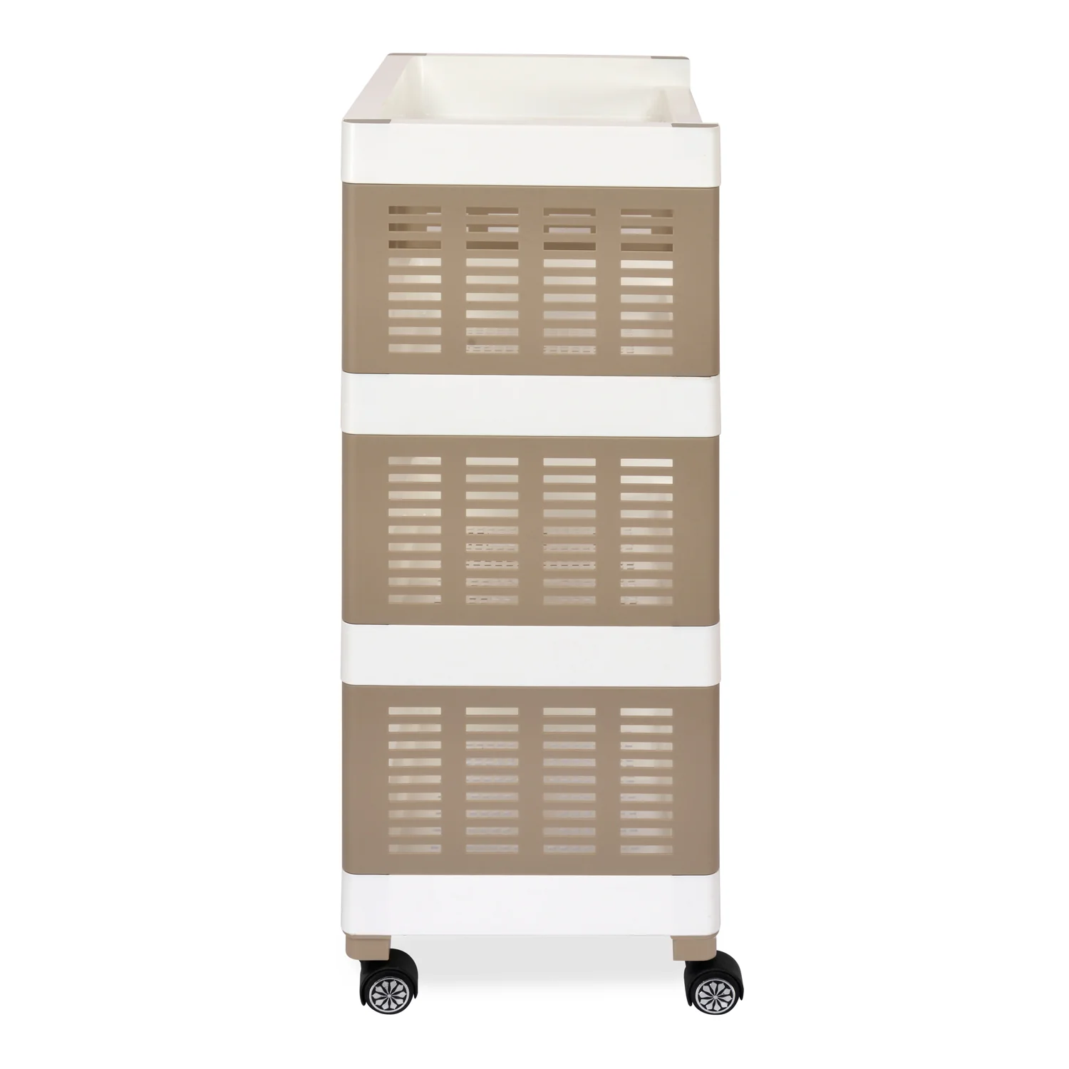 Nilkamal Trolley 25 (Milky White / Taupe Plaza) - Image 5