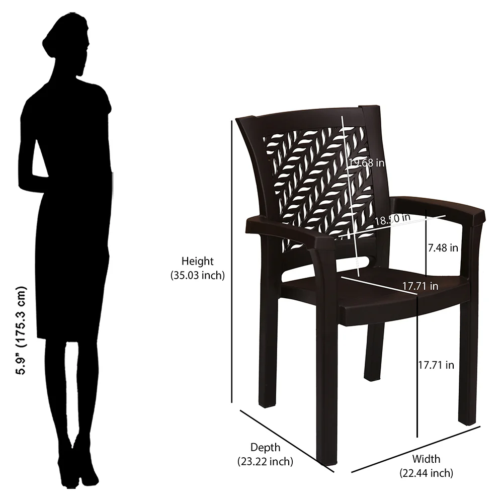 Nilkamal Tulip Plastic Arm Chair - Image 28