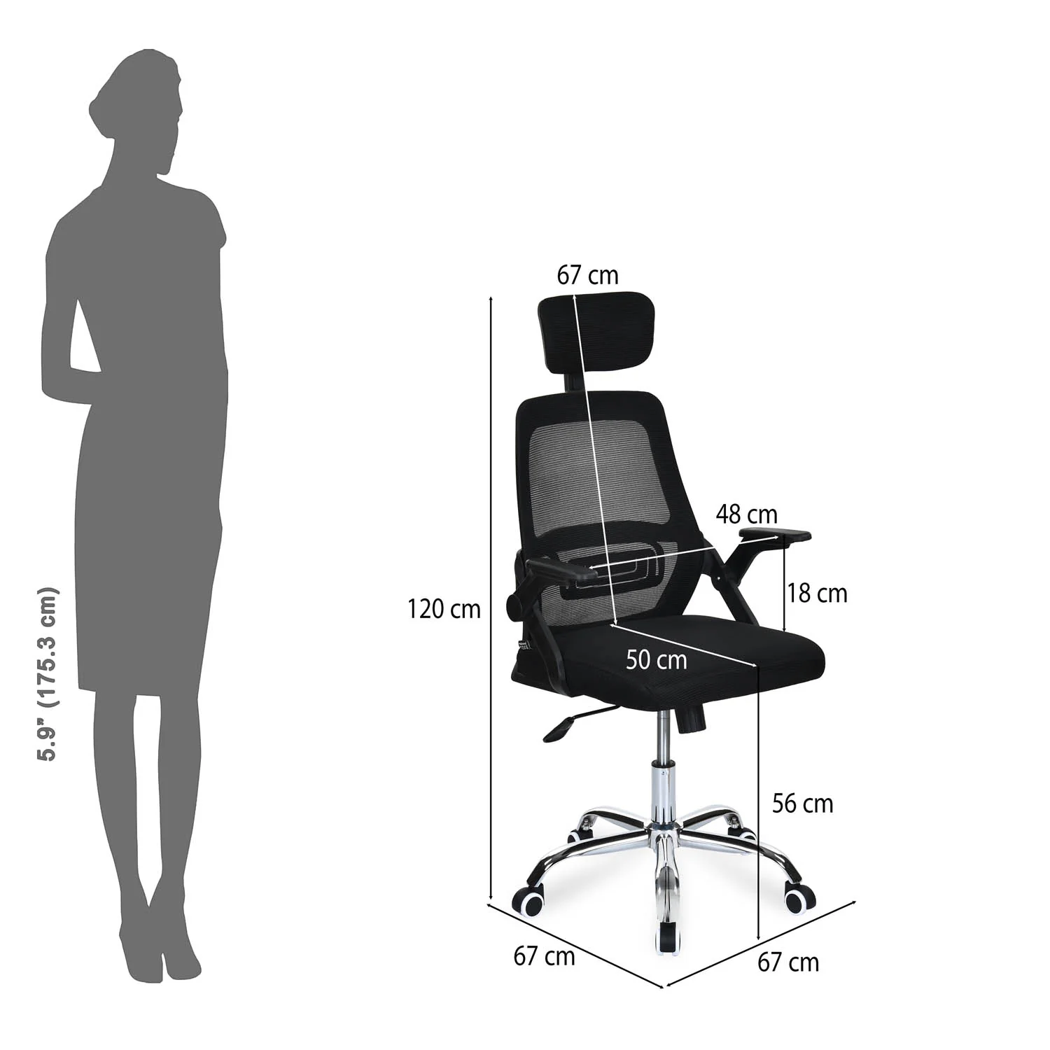 Nilkamal Vergo High Back Office Chair - Image 13