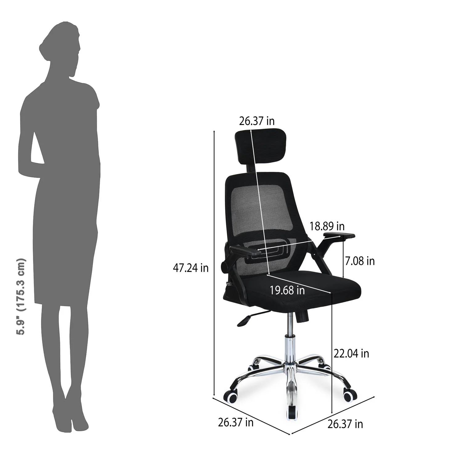 Nilkamal Vergo High Back Office Chair - Image 14