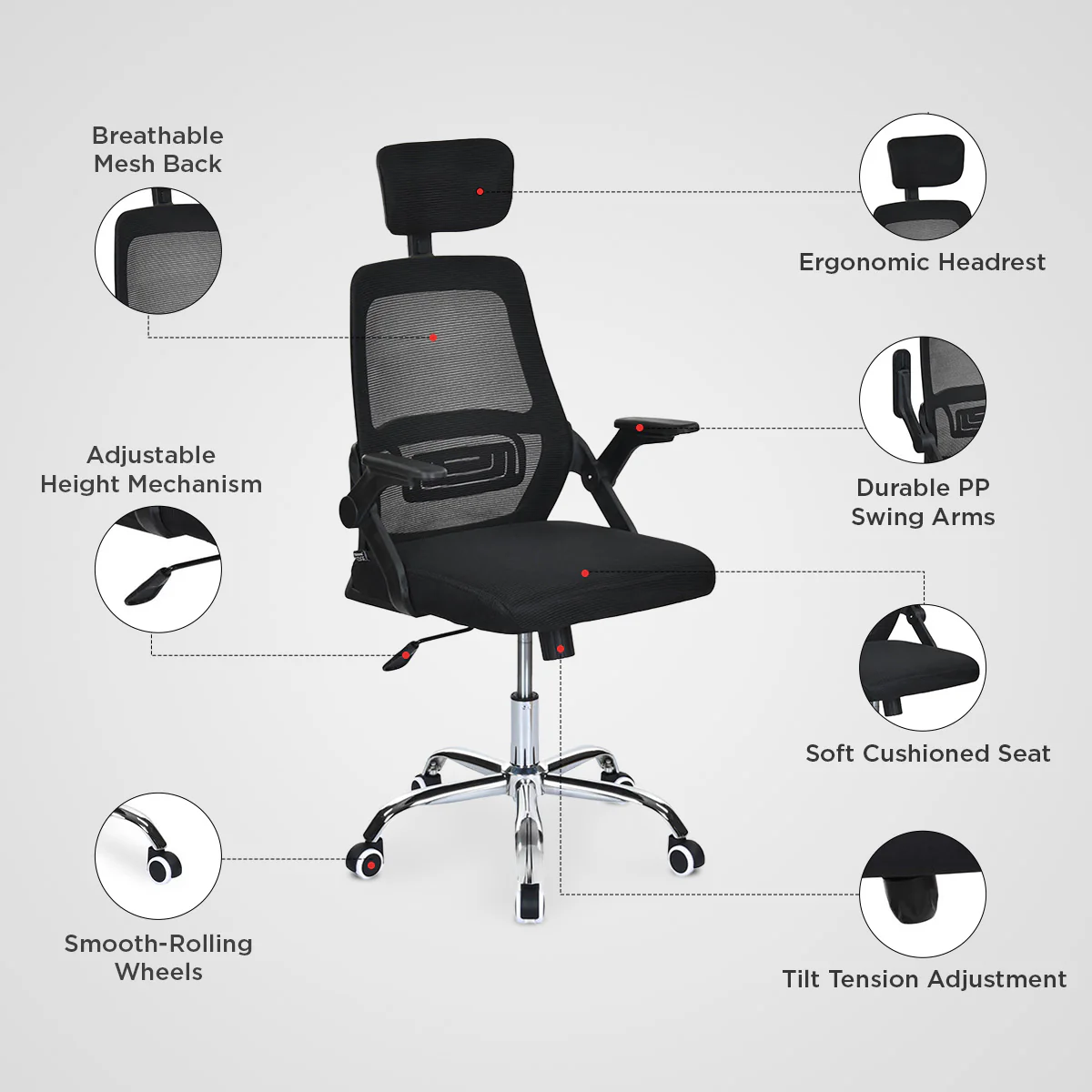 Nilkamal Vergo High Back Office Chair - Image 16
