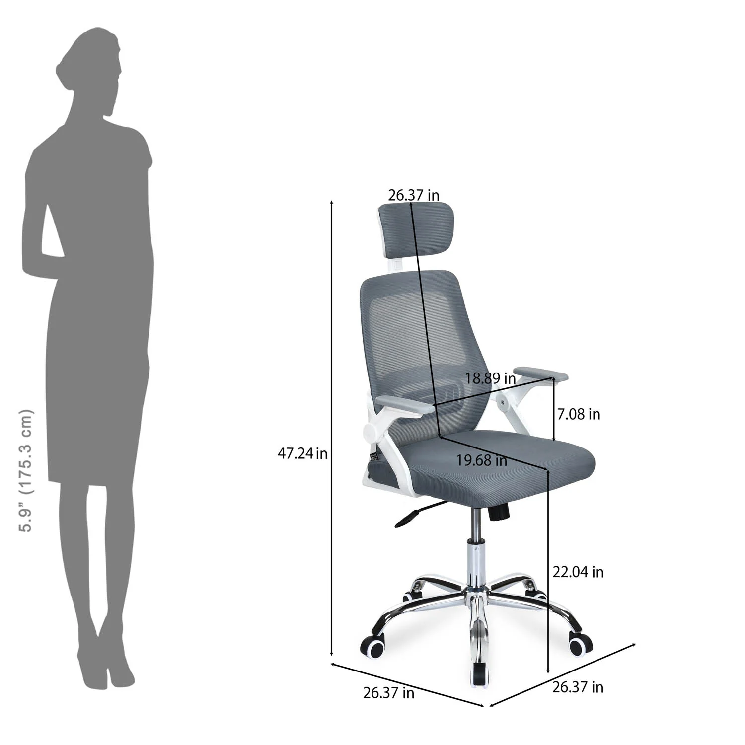 Nilkamal Vergo High Back Office Chair - Image 28