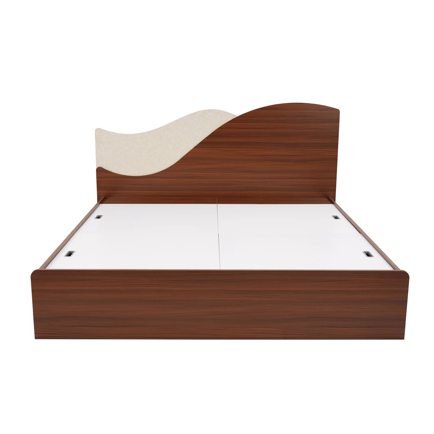 Nilkamal Wave Calipso King Bed Without Storage (Classic Plank Walnut) - Image 2