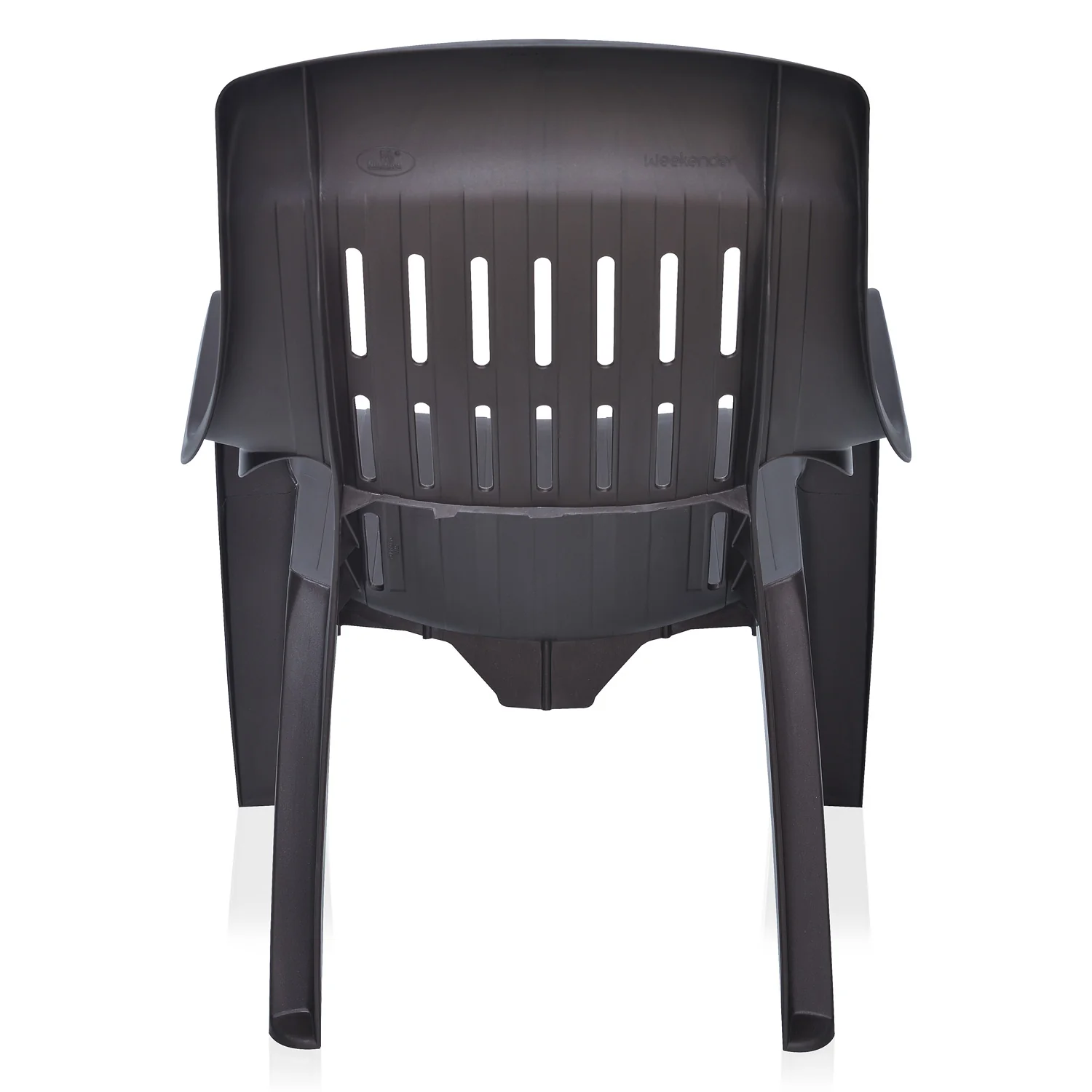 Nilkamal Weekender Plastic Arm Chair (Weathered Brown) - Image 8