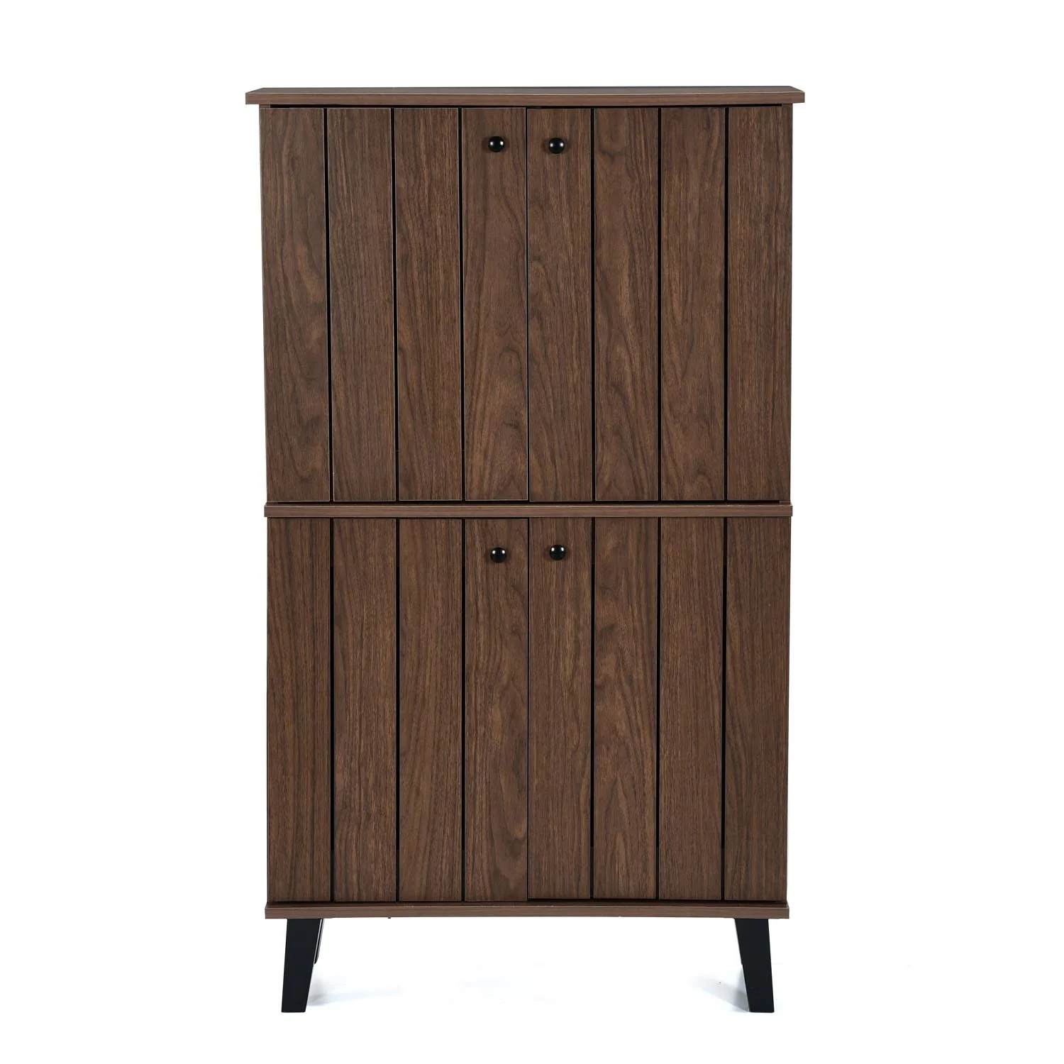 Nilkamal Wildon 4 Door Shoe Rack (Walnut) - Image 2