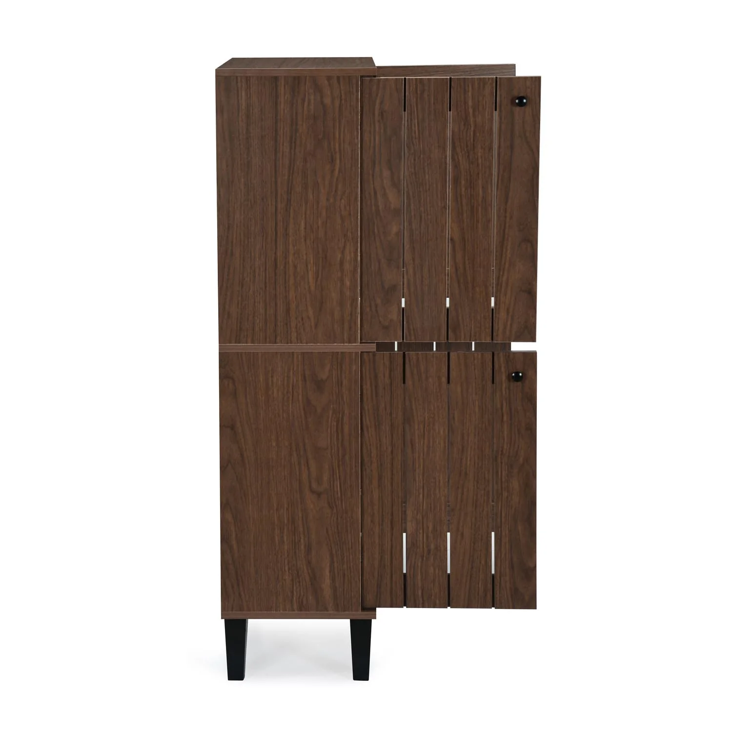 Nilkamal Wildon 4 Door Shoe Rack (Walnut) - Image 7