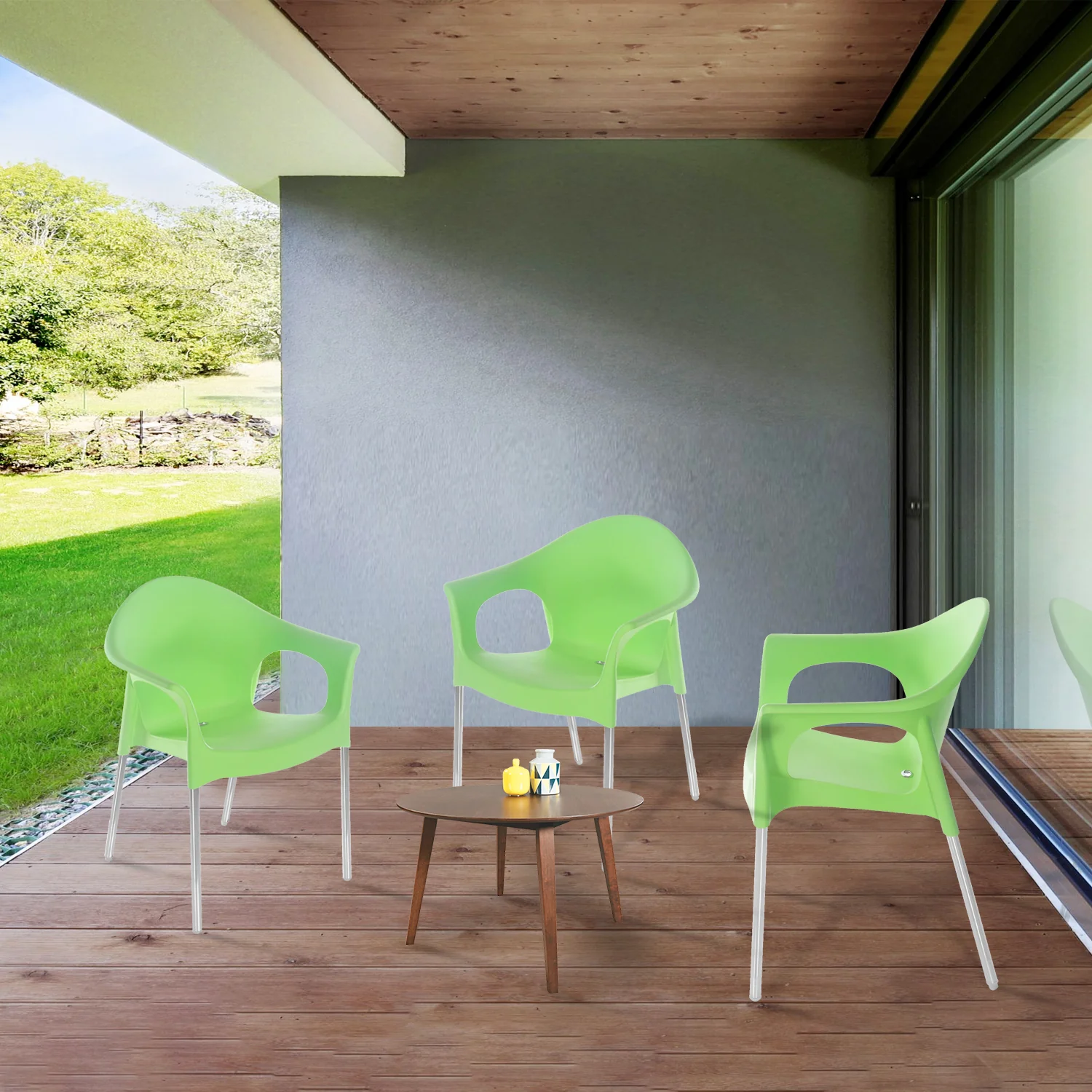 Nilkamal Novella 09 Plastic Arm Chair - Image 11
